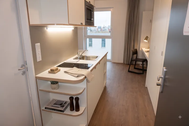 Kompakt wohnen in Gesundbrunnen: Einzimmerapartment mit gehobener Ausstattung — photo 1